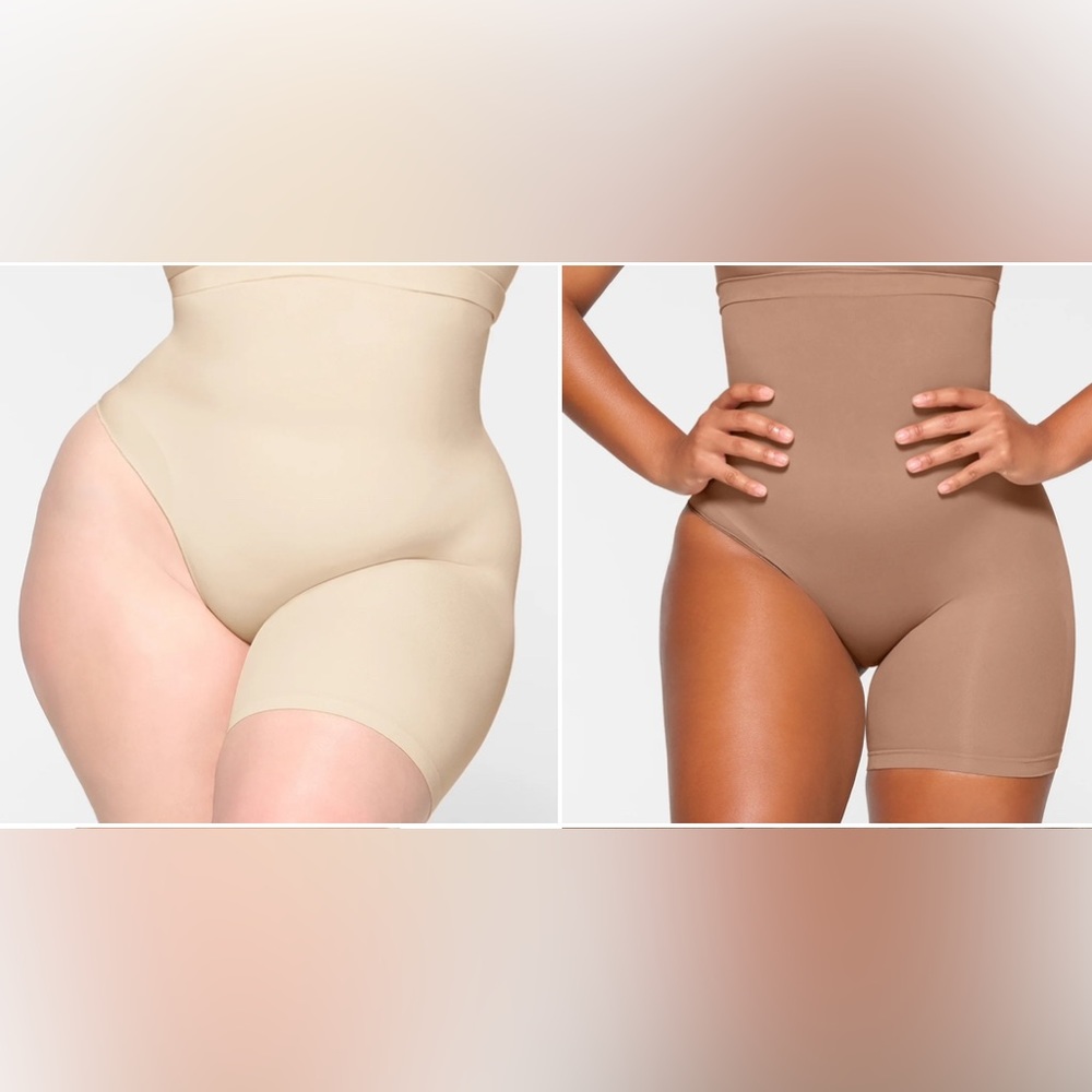 SKIMS Seamless Sculpt Solution Short Right Leg Exposed Shapewear, SH-SOL-0111